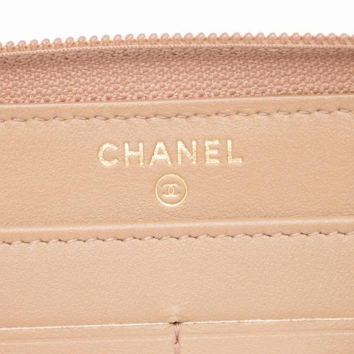 Chanel Caviar Leather Boy Long Zipped Wallet