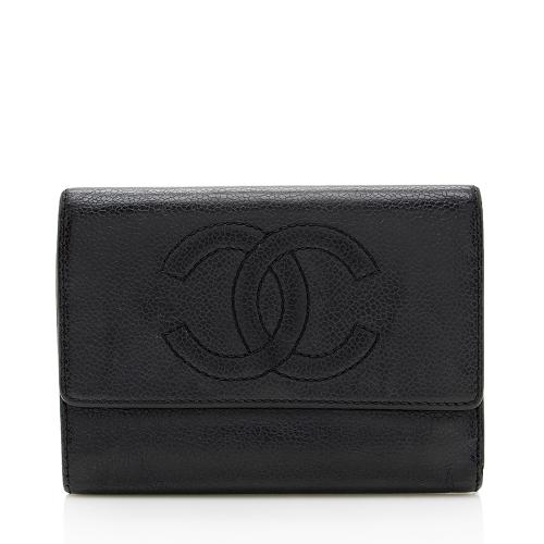 Chanel Vintage Caviar Leather CC Compact Wallet - FINAL SALE
