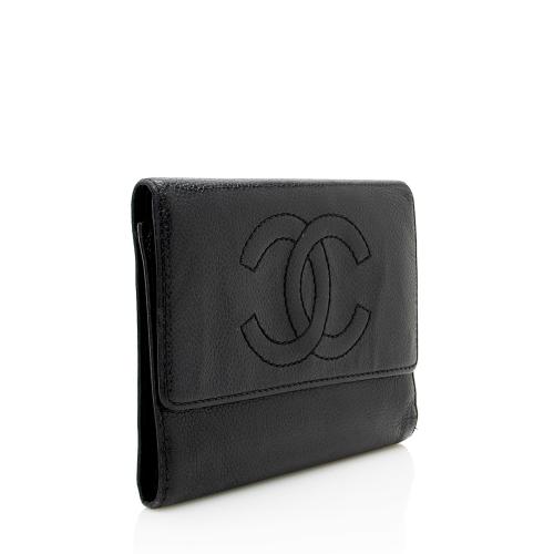 Chanel Vintage Caviar Leather CC Compact Wallet - FINAL SALE, Chanel  Small_Leather_Goods