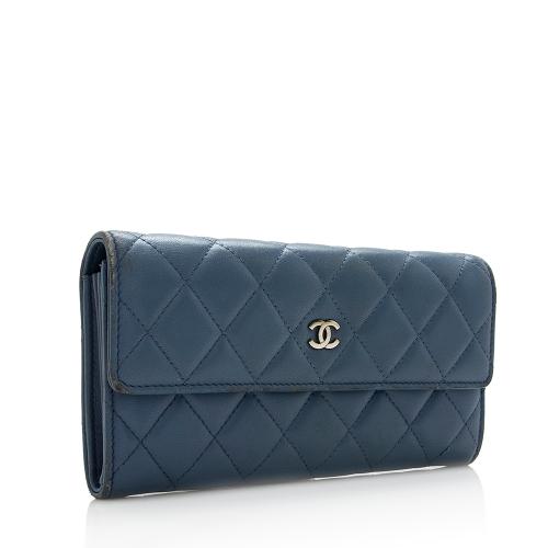 Chanel Lambskin Long Flap Wallet