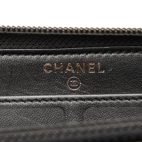 Chanel Le Boy Lambskin Leather Long Wallet