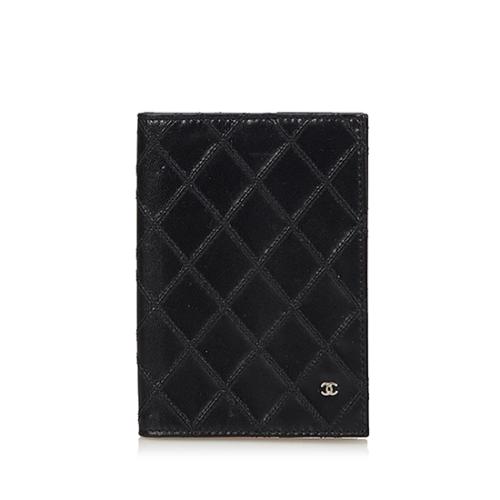 Chanel Quilted Leather Cosmos Line Passport Cover