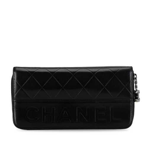 Chanel Quilted Calfskin Long Wallet