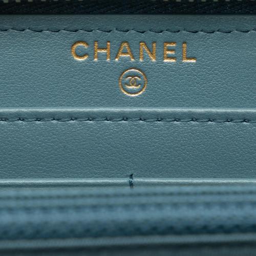 Chanel Tweed Deauville Continental Wallet