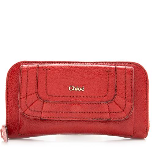 Chloe Leather Zip Wallet