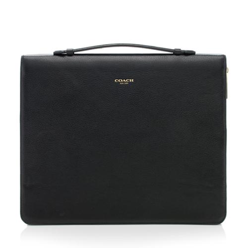 Coach Crosby Leather Zip Portfolio Executive