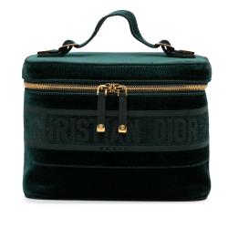 Dior Velvet Cannage Vanity Bag