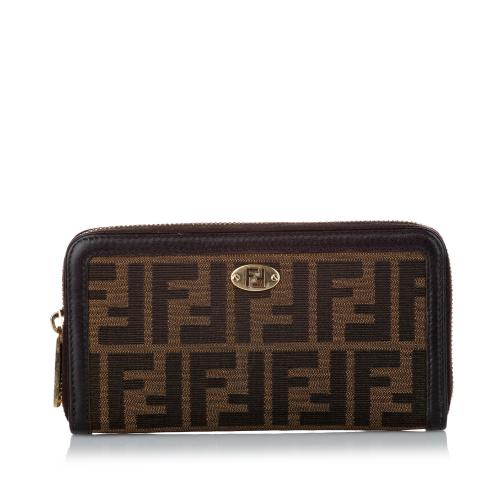 Fendi Zucca Canvas Long Wallet