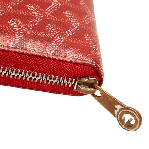 GOYARD GOYARD Matignon GM Wallet Purse Leather Goyardine Coated