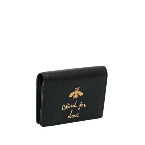 Gucci Blind For Love Animalier Bee Compact Wallet