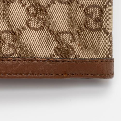 Gucci GG Canvas Bamboo Tassel Bella Continental Wallet