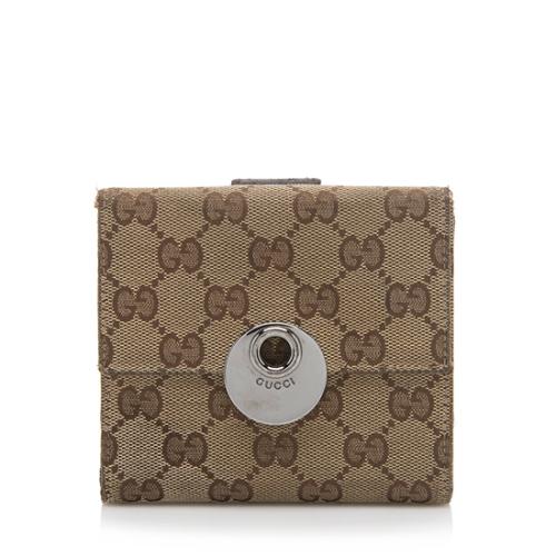 Gucci GG Canvas Eclipse Wallet - FINAL SALE 