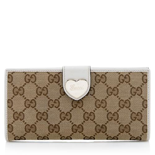 Gucci GG Canvas Web Script Continental Wallet (SHF-nebc6r) – LuxeDH