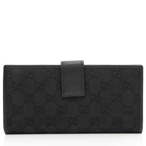 Gucci GG Canvas Flap Continental Wallet