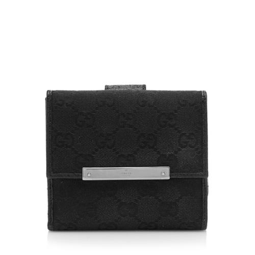 Gucci GG Canvas French Wallet 