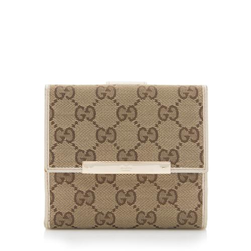 Gucci GG Canvas French Wallet 