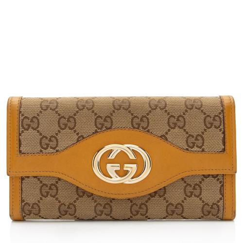 Gucci GG Canvas Leather Sukey Wallet