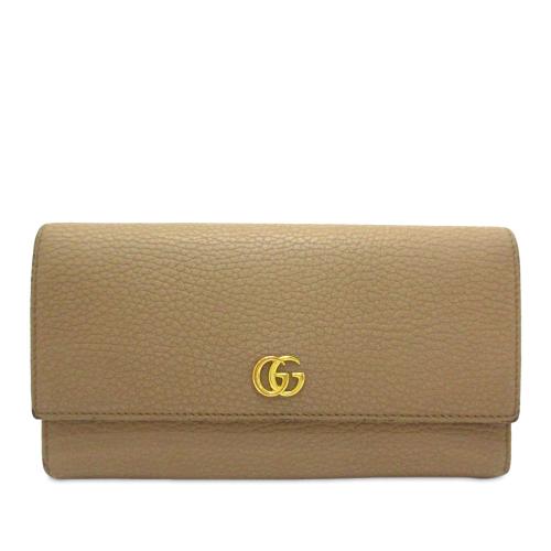 Gucci GG Marmont Continental Leather Long Wallet