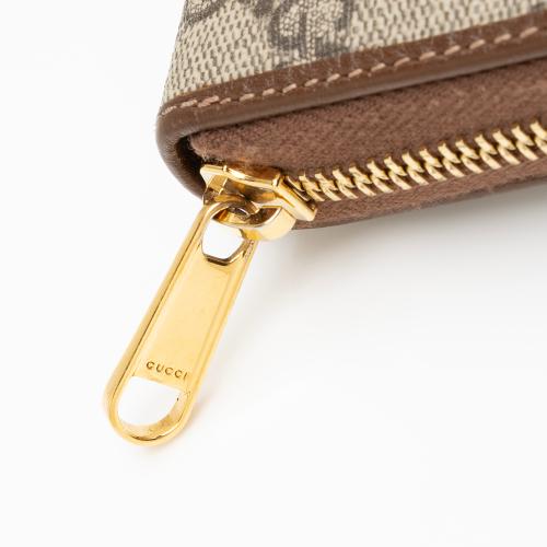 Gucci GG Supreme Horsebit 1955 Zip Around Wallet