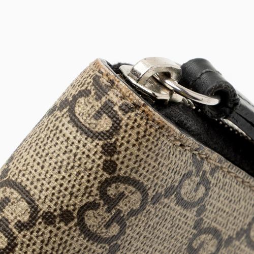Gucci GG Supreme Kingsnake Zip Around Wallet