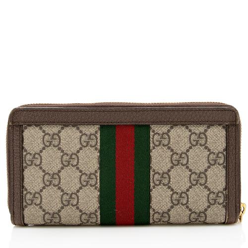 Gucci GG Supreme Ophidia Zip Around Wallet
