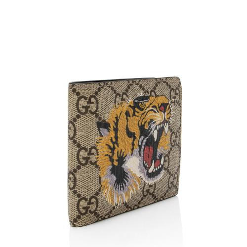Gucci GG Supreme Tiger Bi-Fold Wallet