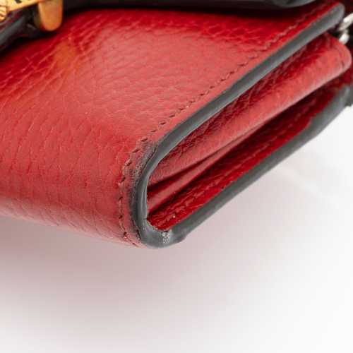 Gucci Grained Leather Dionysus Card Case Chain Bag