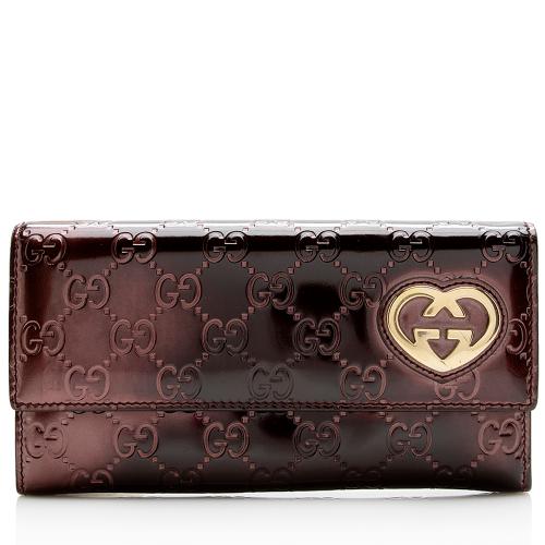 Gucci Guccissima Heart Logo Wallet