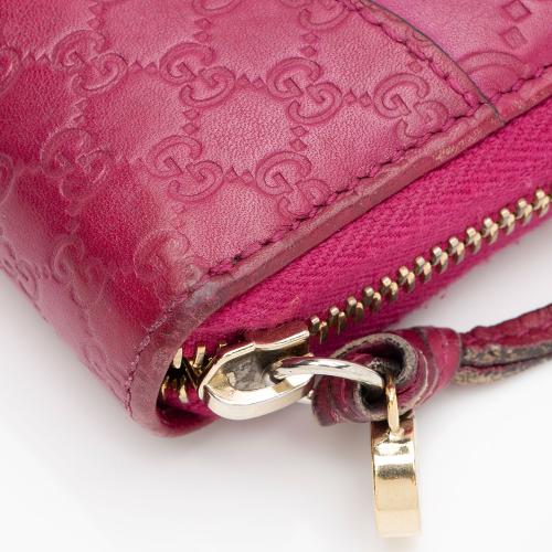 Gucci Guccissima Leather Bree Zip Around Wallet