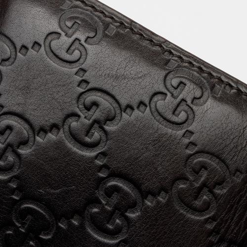 Gucci Guccissima Leather Heart Script Continental Wallet