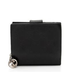 Gucci Guccissima Leather Twins French Wallet