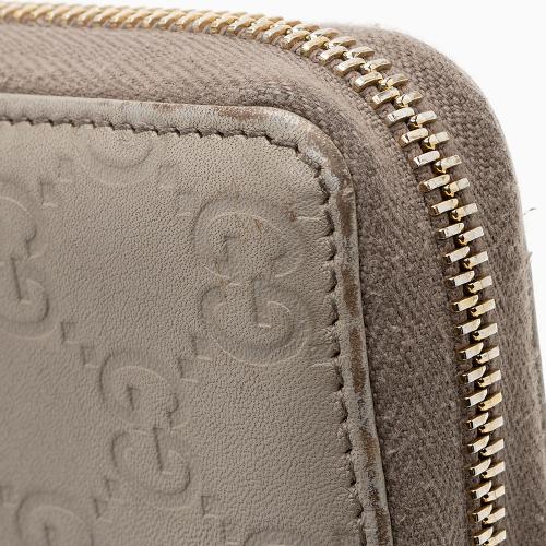 Gucci Guccissima Leather Zip Around Wallet - FINAL SALE