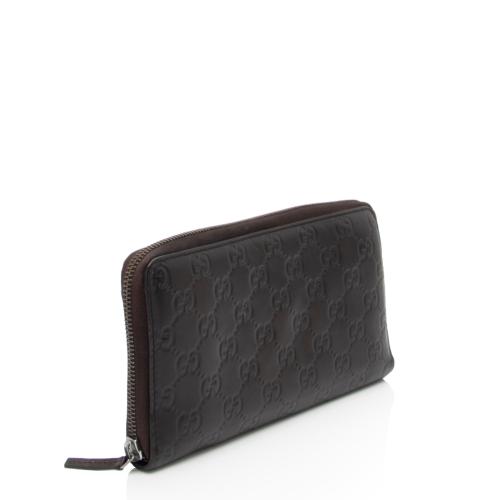 Gucci Guccissima Leather Zip Around Wallet