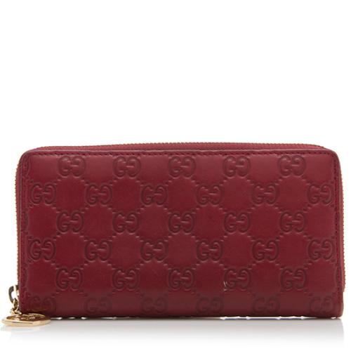 Gucci Guccissima Leather Zip Around Wallet