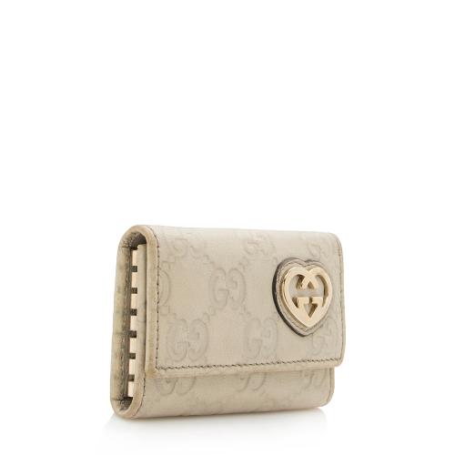 Gucci Guccissima Lovely Heart Key Case - FINAL SALE