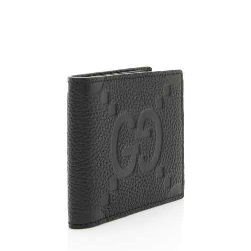 Gucci Jumbo GG Embossed Leather Wallet