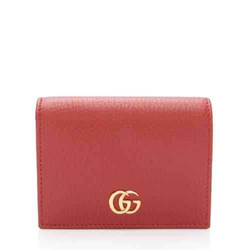 Gucci Leather GG Marmont Card Case Wallet