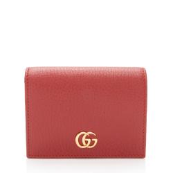 Gucci Leather GG Marmont Card Case Wallet