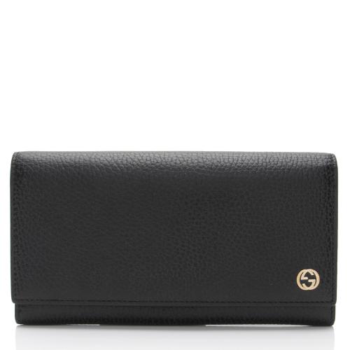 Gucci Leather Interlocking G Betty Continental Wallet