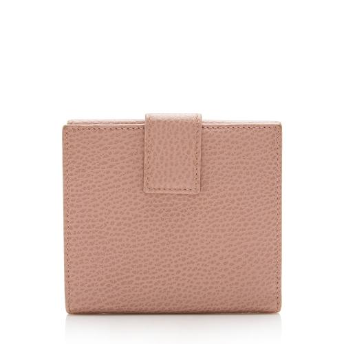 Gucci Leather Swing French Flap Wallet