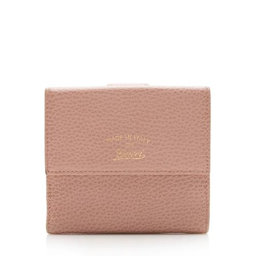Gucci Leather Swing French Flap Wallet - FINAL SALE