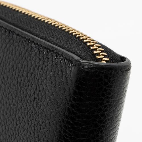 Gucci Leather Zumi Zip Wallet