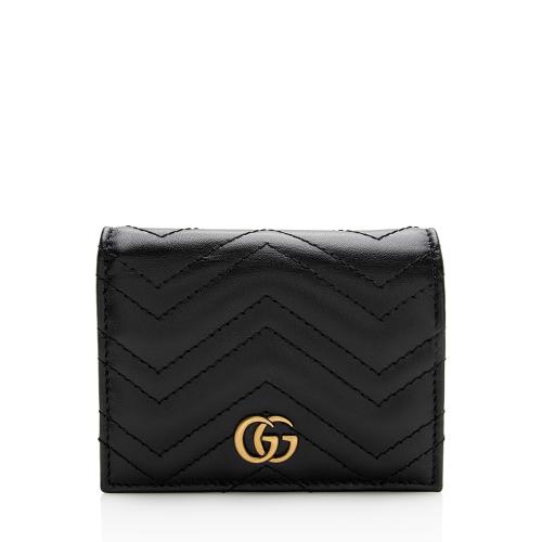 Gucci Matelasse GG Marmont Card Case Wallet