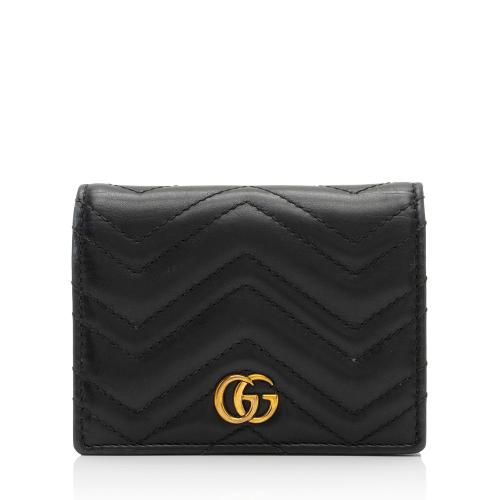 Gucci Matelasse GG Marmont Card Case Wallet