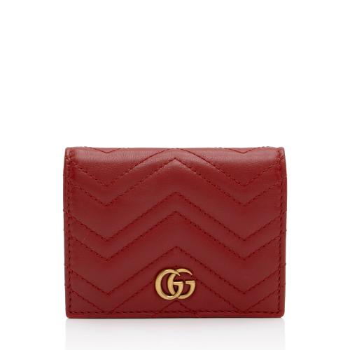 GG Matelasse Leather Wallet in Pink - Gucci