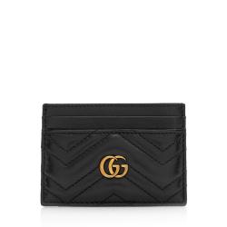 Gucci Matelasse Leather GG Marmont Card Case