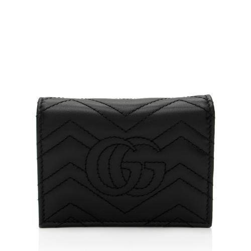 Gucci Matelasse Leather GG Marmont Card Case