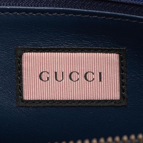 Gucci Matelasse Leather GG Marmont Ghost Zip Around Wallet