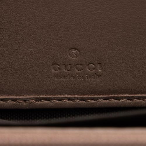 Gucci Matelasse Leather GG Marmont Zip Wallet
