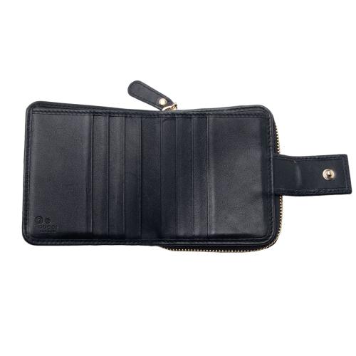 Gucci Microguccissima Leather Compact Zip Around Wallet